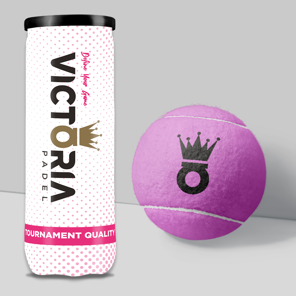 Victoria Padel PINK – 3-Ball – Single Can