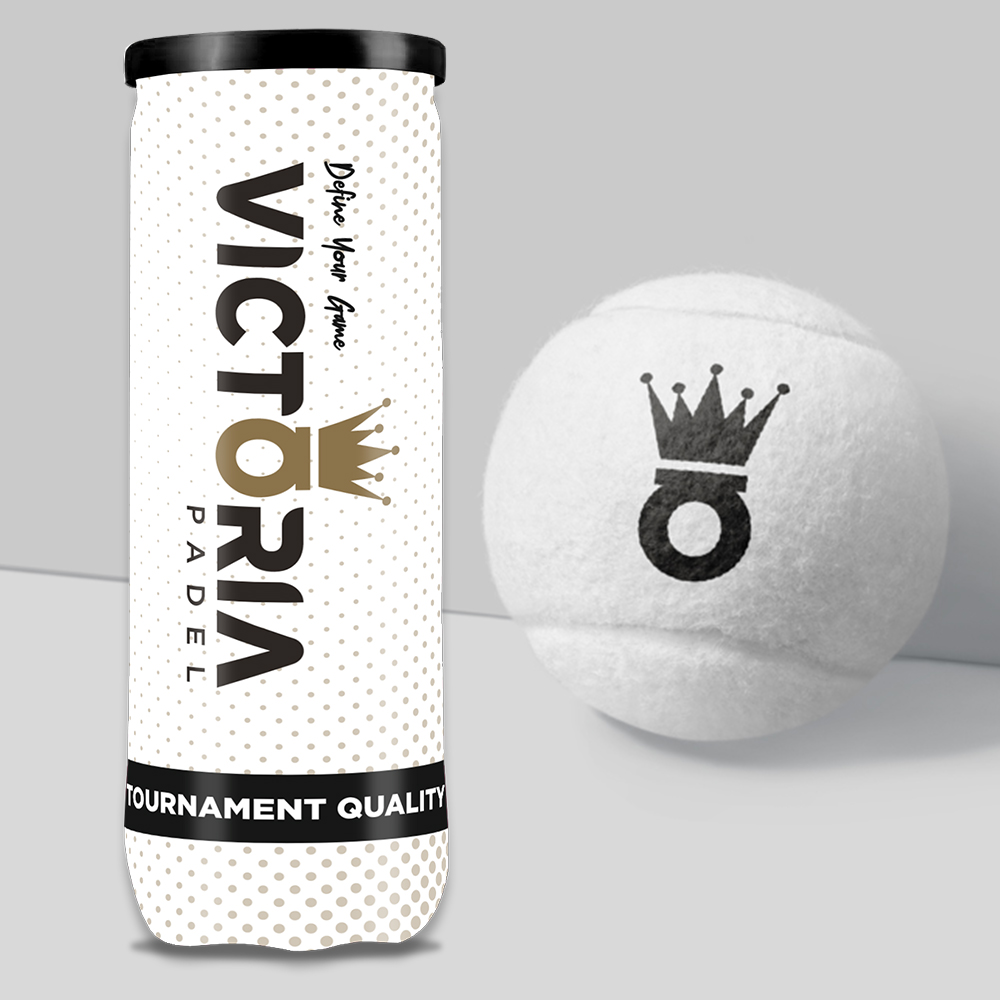 Victoria Padel WHITE – 3-Ball – Single Can